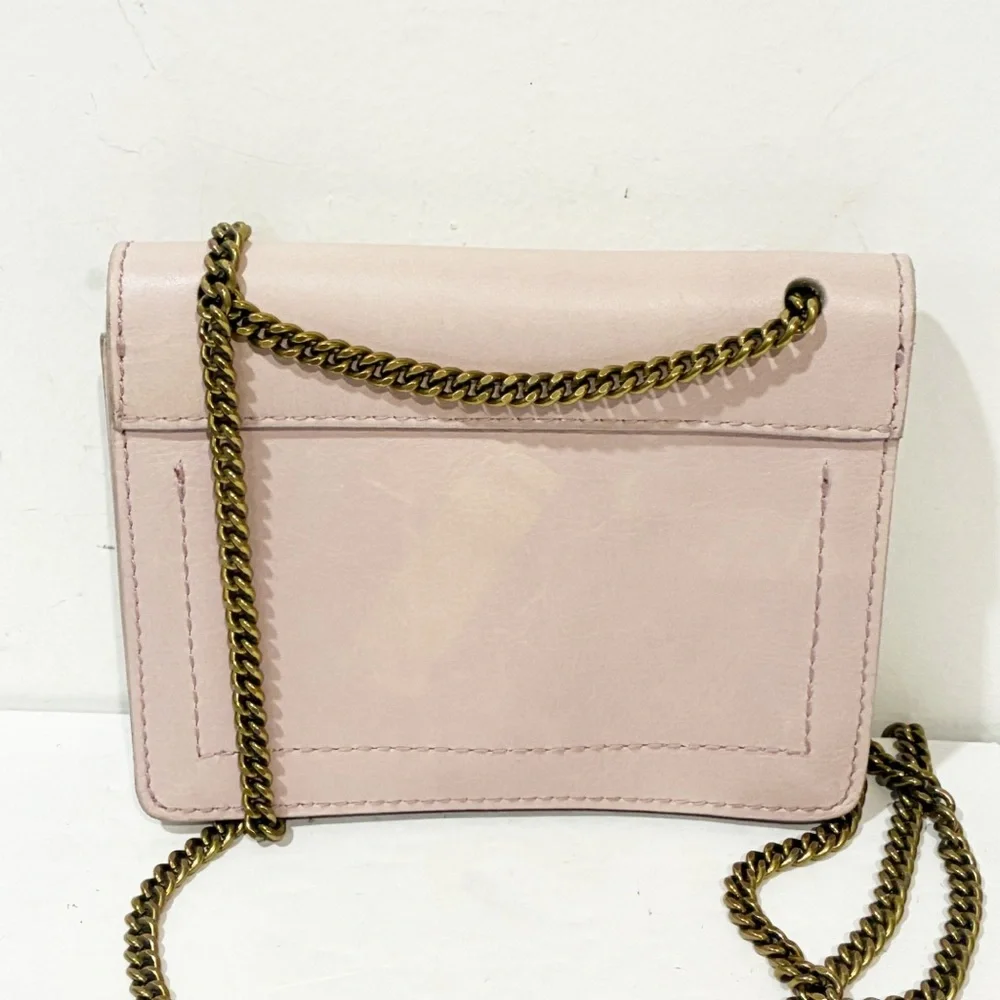MADEWELL‎ The Chain Crossbody Bag Women's BLUSH Leather Small/Mini NEW